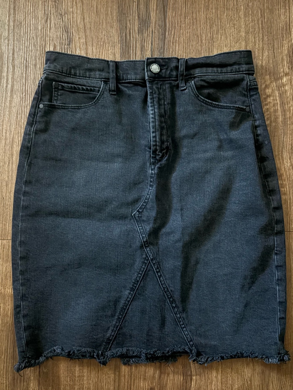 Black Denim Pencil Skirt - Women's Size 29